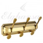 Elghansa Hermitage HRM-730-Gold Панель с 3 плоскими крючками, золото