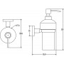 Elghansa Kentuky KNT-470 CR Дозатор для жидкого мыла, хром