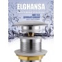 Elghansa Waste Systems WBT-112 Донный клапан 1 1/4" для раковины без перелива Click-Clack, SoftLine, хром
