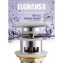 Elghansa Waste Systems WBT-122 Донный клапан 1 1/4" для раковины с переливом Click-Clack, SoftLine, хром
