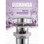 Elghansa Waste Systems WBT-225 Донный клапан 1 1/4" для раковины с переливом Click-Clack, SquareLine, хром