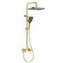 Elghansa URBAN XQ 2323301-2X-MattGold Душевая система однорычажная с ABS верхним душем 315*210 мм, матовое золото