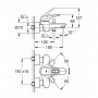 GROHE Eurostyle 33591003 Смеситель для ванны с душем, хром