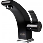 KORDI Black Line Edition KD 19801 - D55 Black Смеситель для раковины, чёрный 