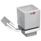 SCHEIN Watteau 123CS-R/L Стакан керамика к стене "квадрат", хром