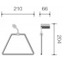 SCHEIN Watteau 125B1 Полотенцедержатель "трапеция", хром