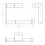 Langberger Accessories 28043A Бумагодержатель без крышки, хром