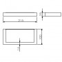 Langberger Vico 30038A Полотенцедержатель 22 см, хром