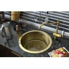 ZorG SZR-500-Bronze Кухонная мойка круглая, бронза