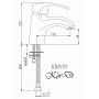 KORDI Buck KD 8101 - C58 Смеситель для раковины, хром