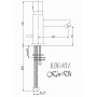 KORDI Karida KD 6401 - G01 Смеситель для раковины, хром