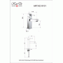 KORDI Caloya KD 9101 - D19 Смеситель для раковины, хром