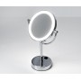 WasserKraft K-1005 Зеркало с LED-подсветкой двухстороннее, стандартное и с 3-х кратным увеличением, хром