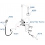 WasserKraft А171568 Thermo Душевая система скрытого монтажа термостатическая, хром