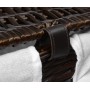 WasserKraft Isar WB-130-M Плетеная корзина для белья с крышкой, темно-коричневый
